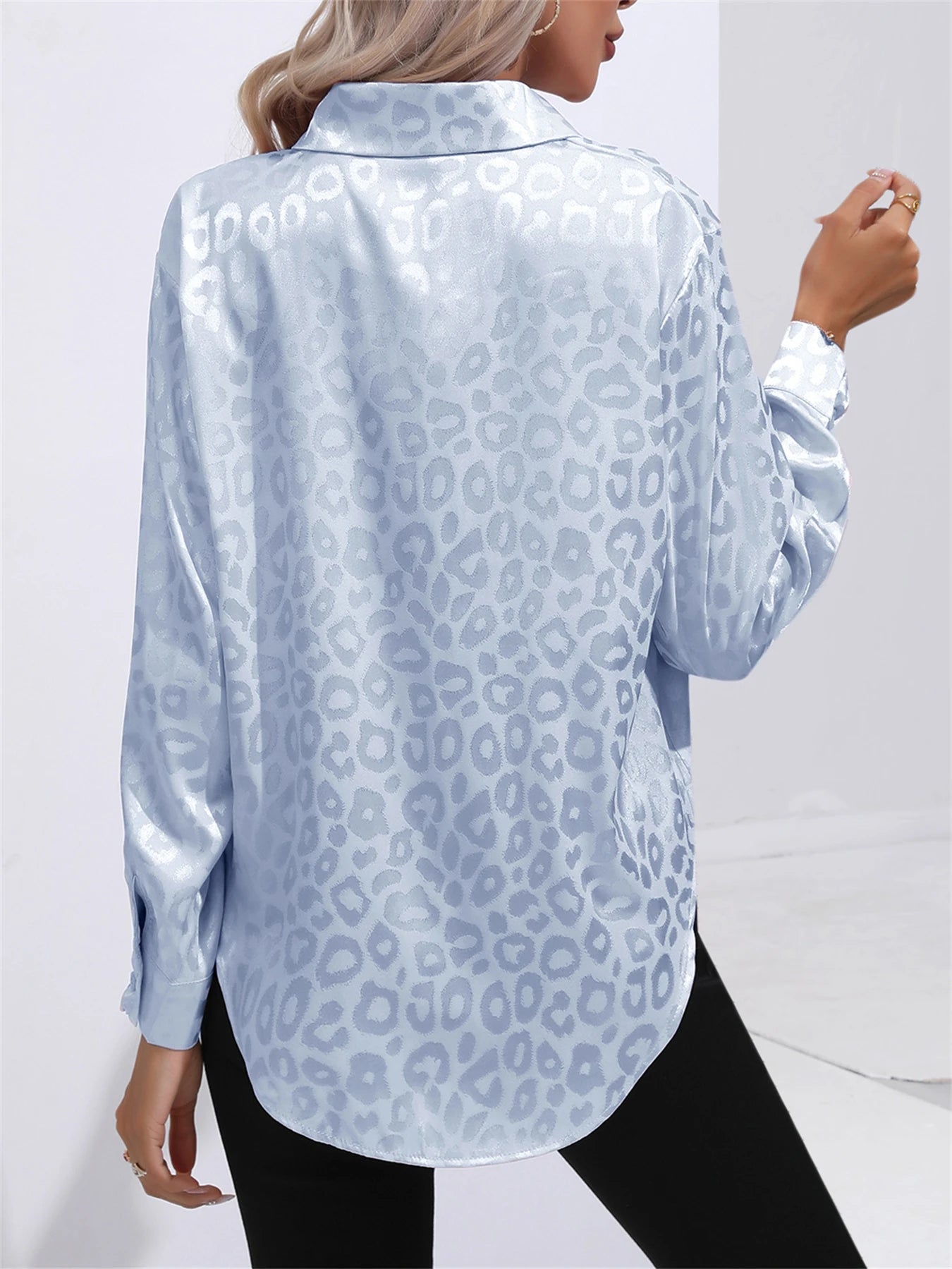 VALMERA CAMICIA LEOPARDATA SATIN